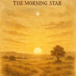 Parchment-style artwork of the Morning Star boy falling from the sky, Pawnee Native American folktale.