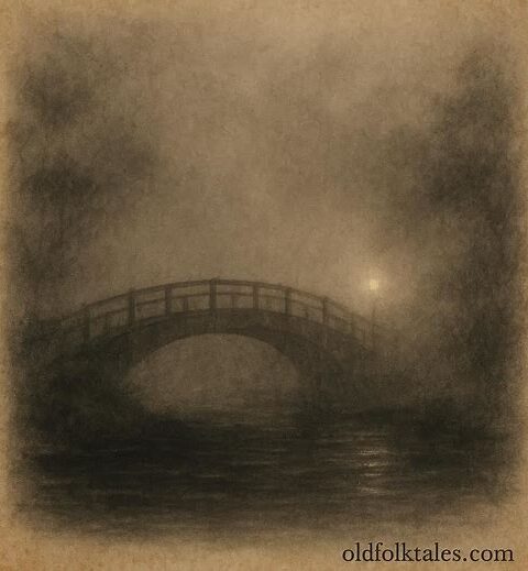 Stuckey’s Bridge glowing with a ghostly lantern over the Chunky River Mississippi.