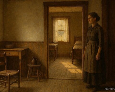 Early American rural home showing a clear doorway symbolizing movement and opportunity rather than obstruction