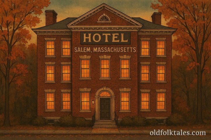 Historic Hawthorne Hotel in Salem Massachusetts associated with colonial ghost stories