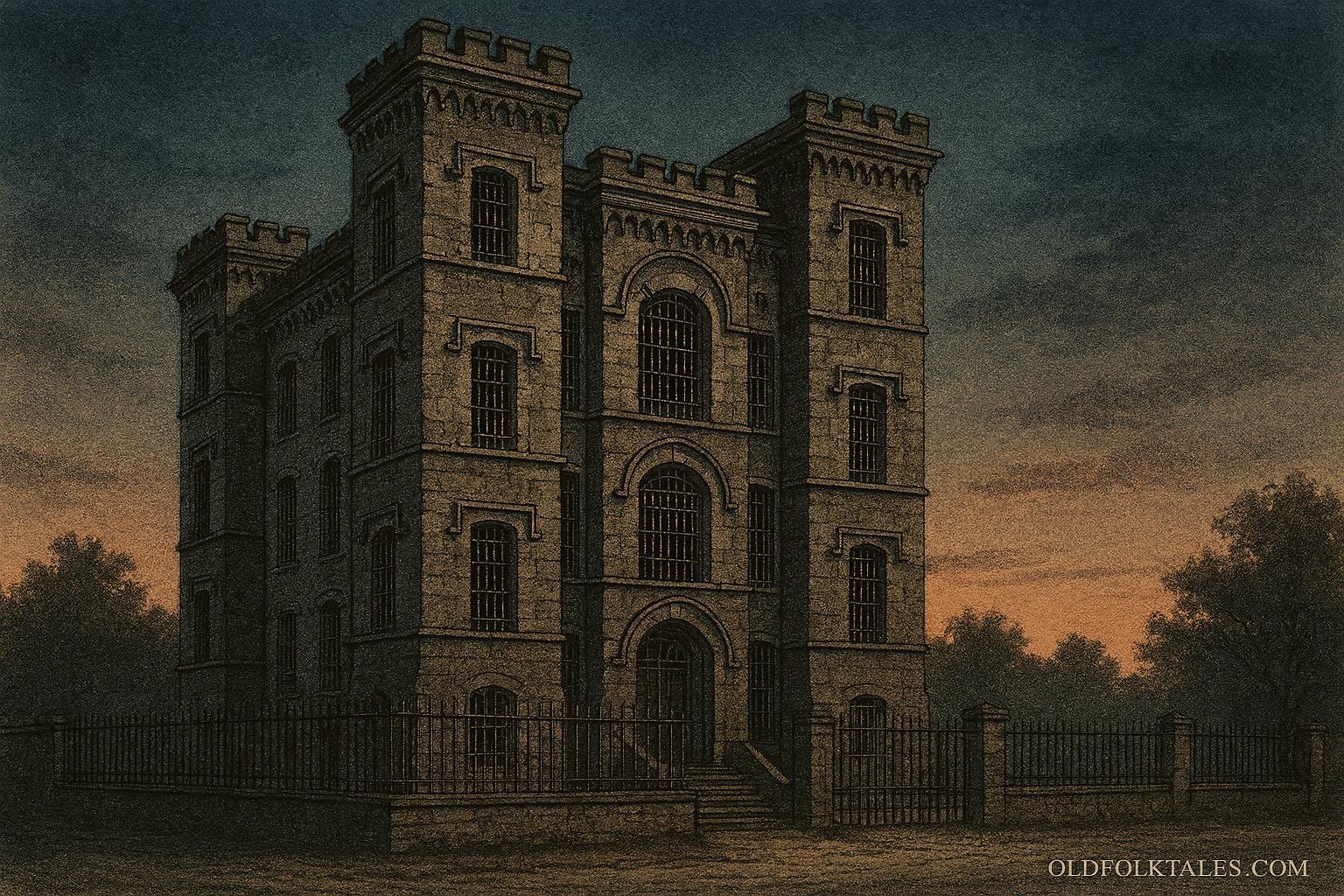 Old Charleston Jail historic stone prison building in Charleston associated with Civil War-era ghost legends