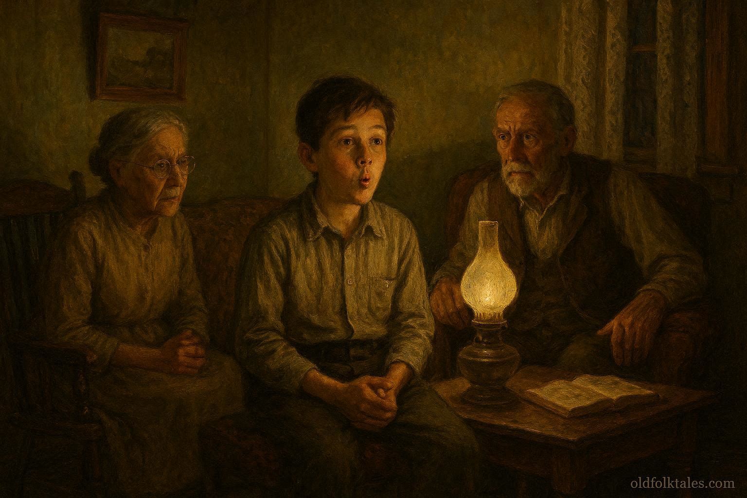 American family reacting to whistling indoors at night