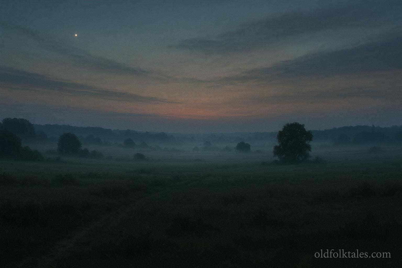 Empty land with a mysterious unseen bell ringing